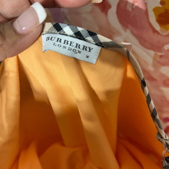 Burberry Orange Chemise with Patterned Straps - Picture 2 of 3